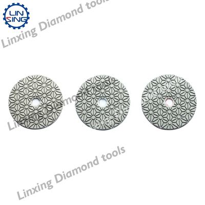 Strumenti di lucidatura dei diamanti per granito, marmo, pietra, 3 fasi, cuscinetti, abrasivi, carta argillosa