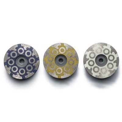 Granito Diamante Polvere Resina Riempito Coppa Ruota Round T Forma Segmento Ruota 100mm 125mm