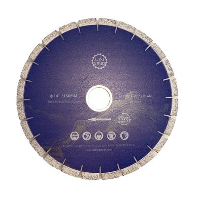 Disco di taglio di pietra di granito 14'' Lama non flessibile con strumento per la macchina a lame di ponte laser
