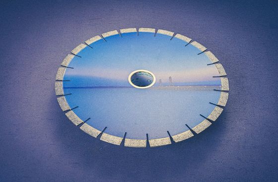 Disco di taglio di pietra di granito 14'' Lama non flessibile con strumento per la macchina a lame di ponte laser