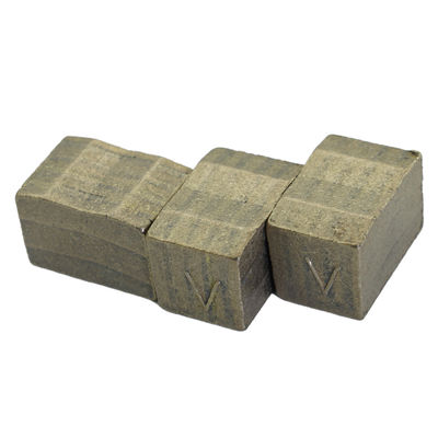 Segmento di diamante a doppia lama brasato ad alta frequenza per il taglio del granito 22*13,1/13,9*15 mm
