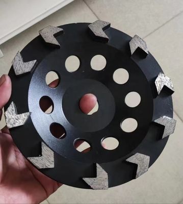 Pavimento di granito fine triturazione Turbo-segmentato ruota di tazza con resina Riempito ruota di diamanti