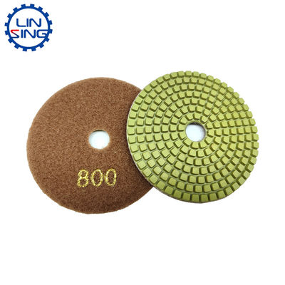 Pad di lucidatura flessibile in microfibra da 4 pollici di grado A per lastre di pietra durevoli