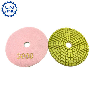 Pad di lucidatura flessibile in microfibra da 4 pollici di grado A per lastre di pietra durevoli