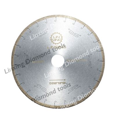 Buona nitidezza e prestazioni stabili Lamelle di seghe di diamanti per il taglio di marmo D400 pietra