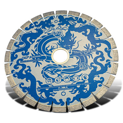 D350mm Diamond Turbo Cutting Stone Granite Disc Saw Blade per il taglio del bordo del marmo