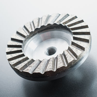 Supporto personalizzato OEM Metal Bond Diamond Angle Grinder Cup Wheel per la lucidatura della pietra