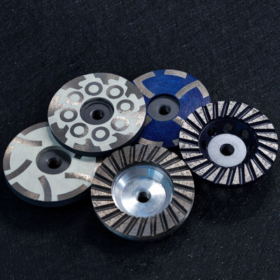 40/50 Grit 4 pollici di diamanti di macinazione di coppe ruote con agente di legame metallico