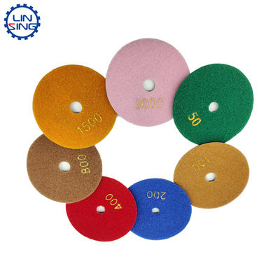 Pad di lucidatura D150MM D180MM D230MM Dischi di lucidatura a base di diamanti secchi e bagnati ad alta durata
